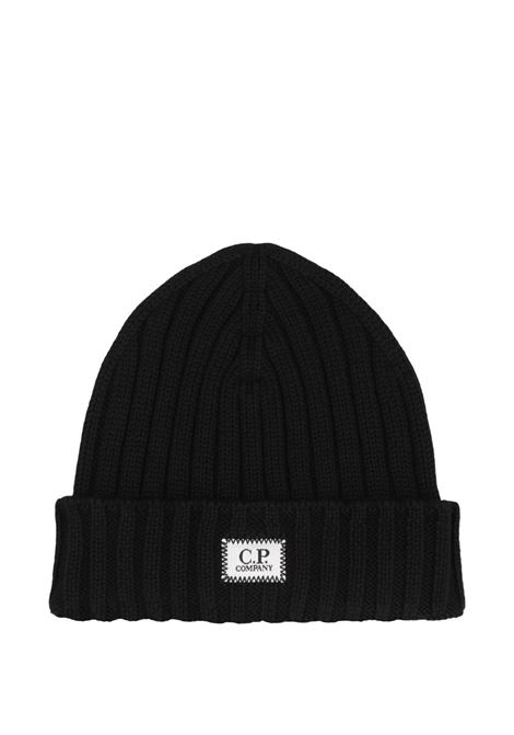 cappello beanie uomo nero C.P. COMPANY | RFCMAC738A-005509A999